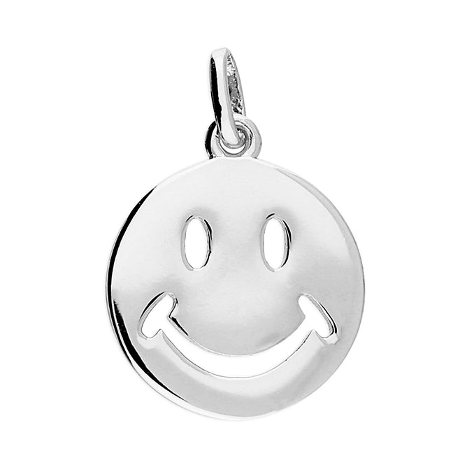 Sterling Silver Smiley Face Pendant H5061/S — CME photograph