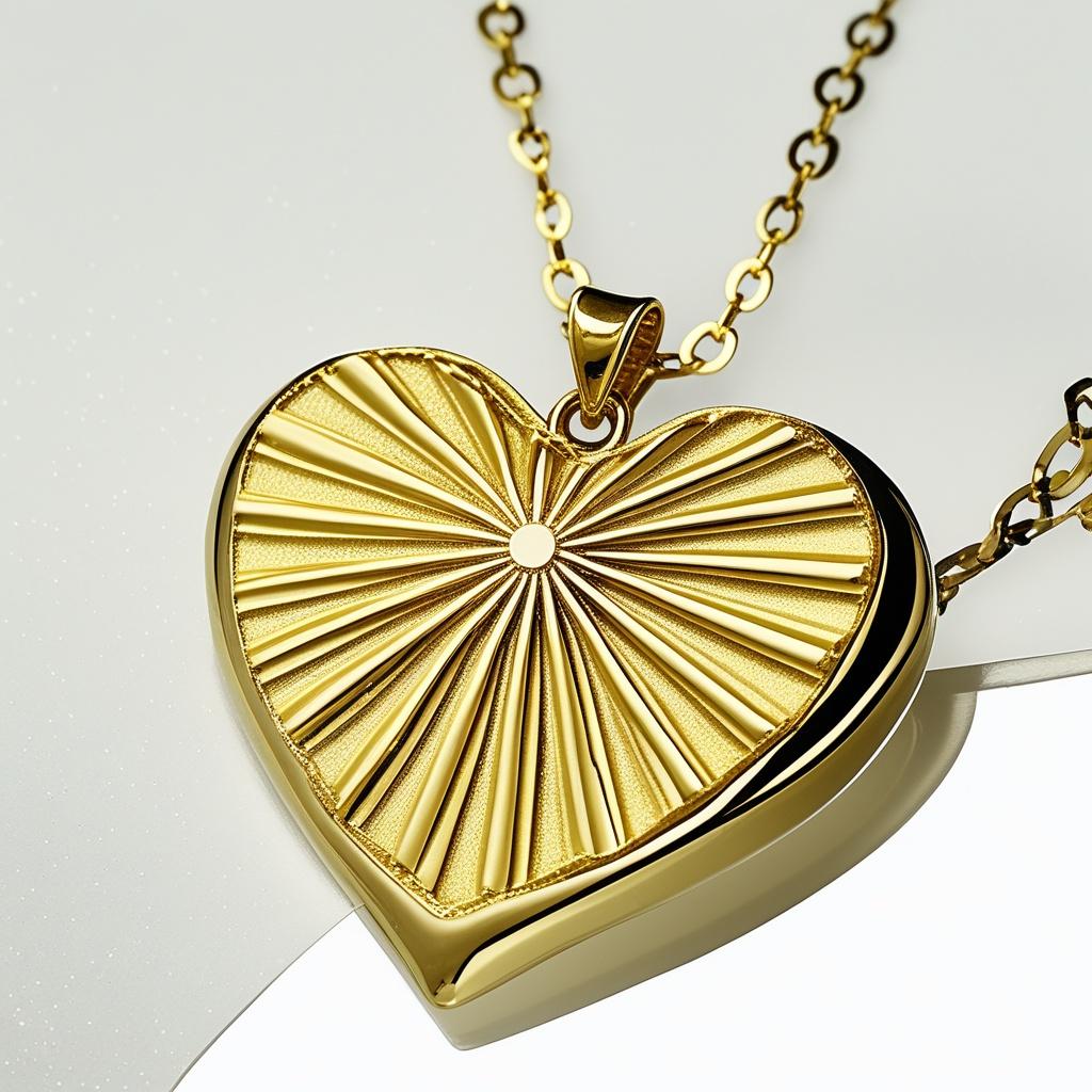 Sunburst Heart Necklace