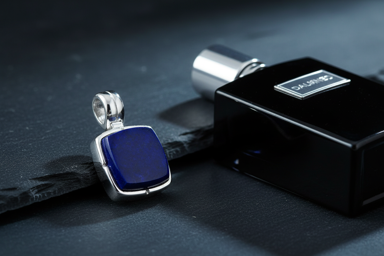 Blue Lapis Silver Pendant - Aftershave Lifestyle