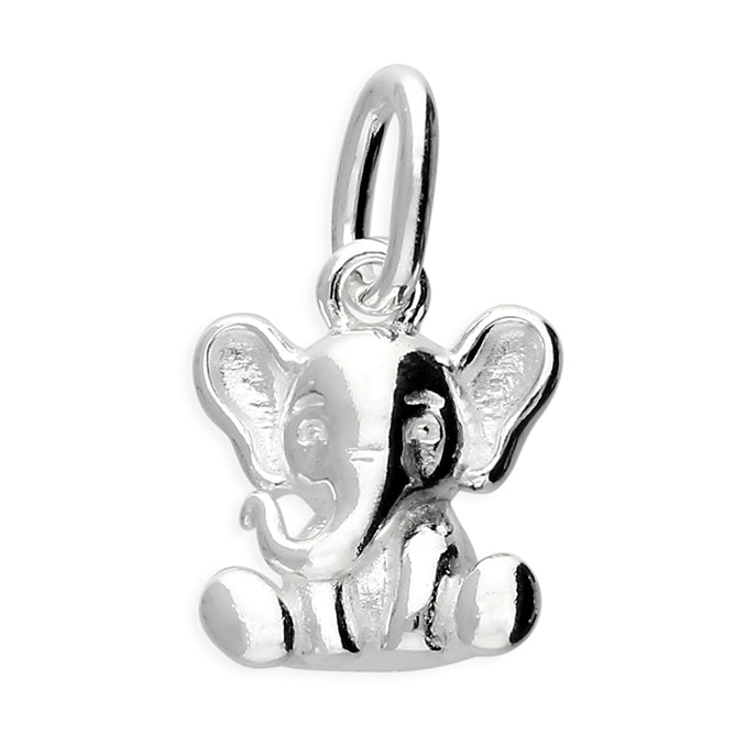 Sterling Silver Small Elephant Charm/Pendant