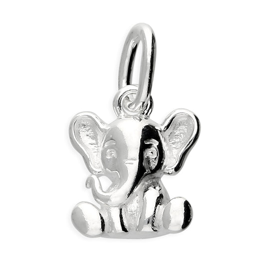 Sterling Silver Small Elephant Charm/Pendant