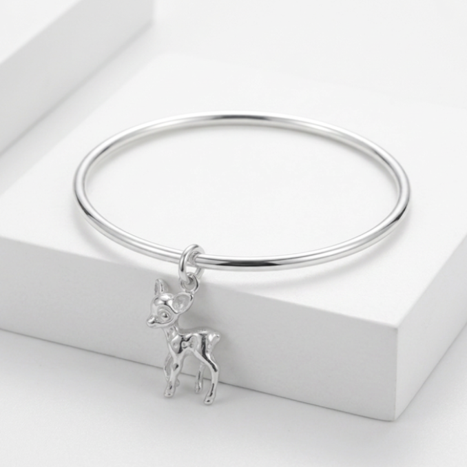 Sterling Silver Bambi Charm/Pendant
