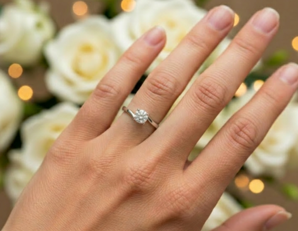 Sterling Silver Solitaire Ring