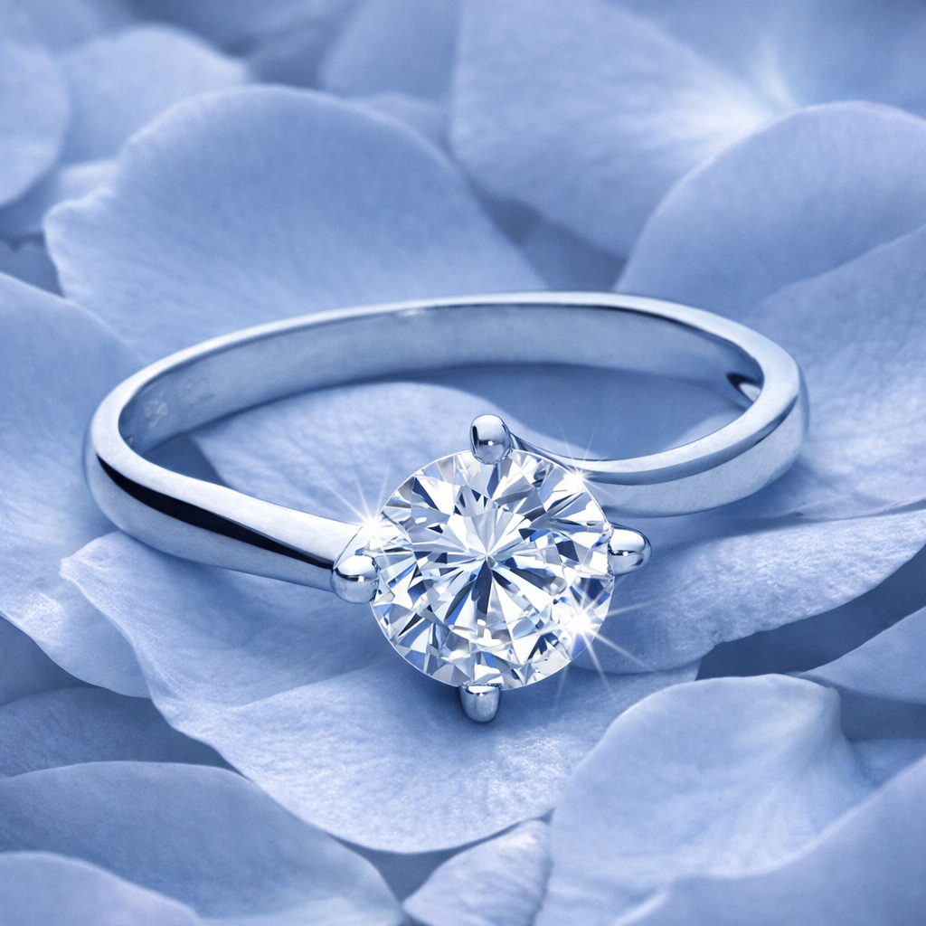 Sterling Silver Solitaire Ring