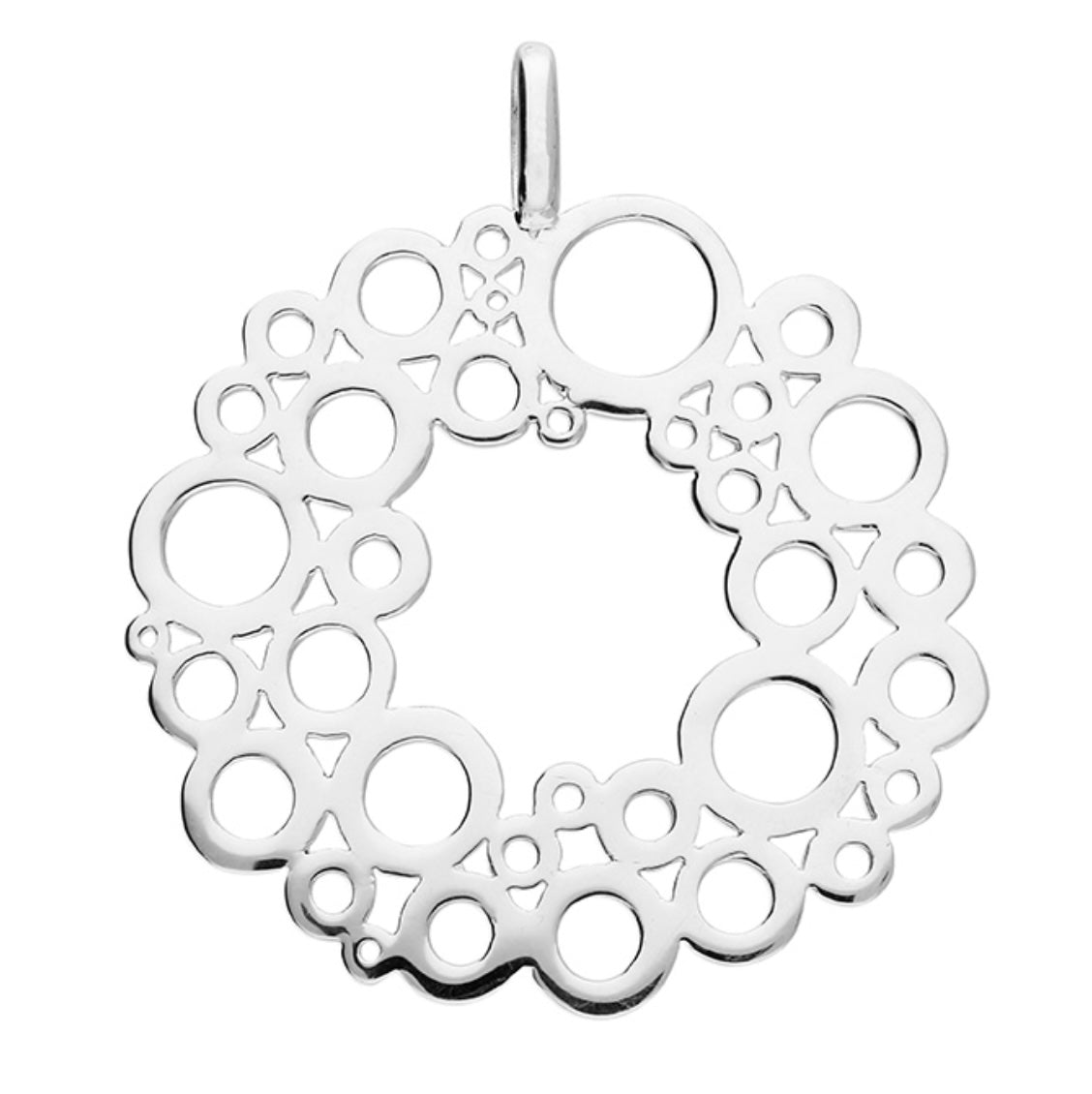 Sterling Silver Large Bubble Pendant