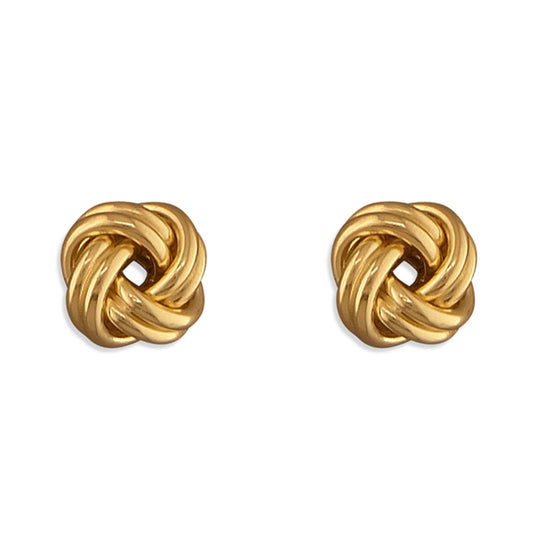 Classic Love Knot Studs - Gold