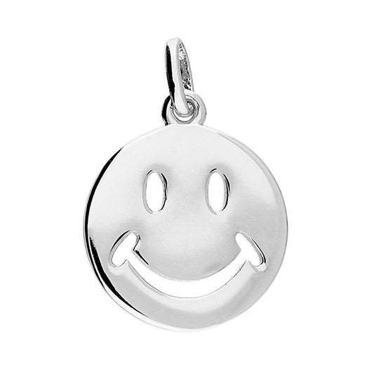 Sterling Silver Smiley Face Pendant H5061/S — CME photograph