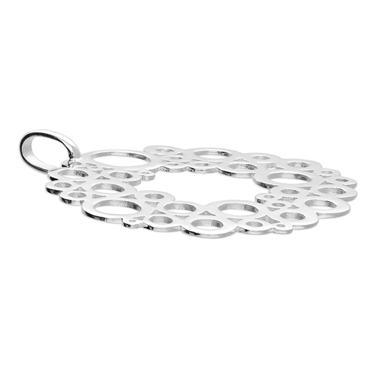 Sterling Silver Large Bubble Pendant