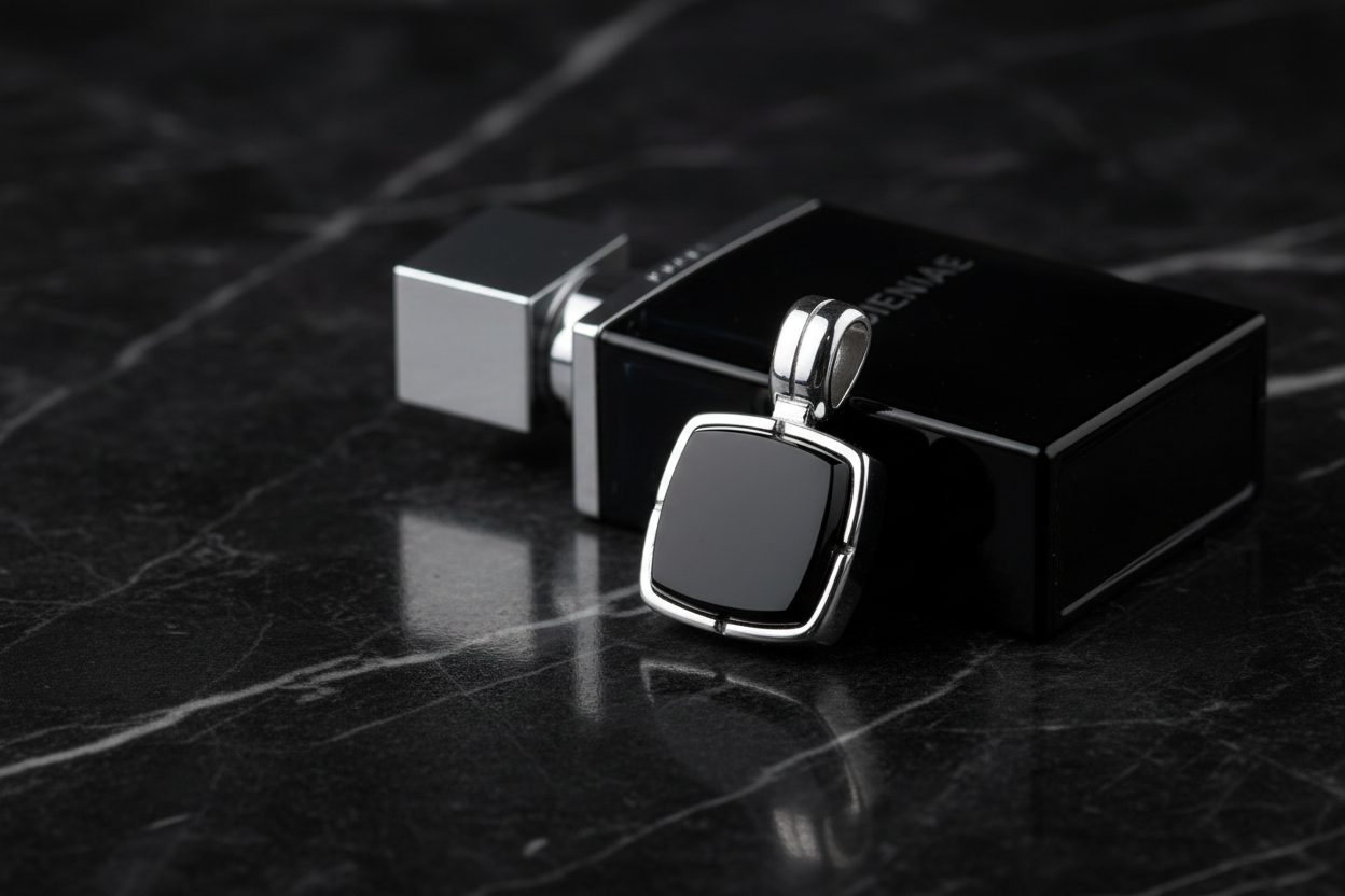 Black Onyx Silver Pendant - Cologne Lifestyle