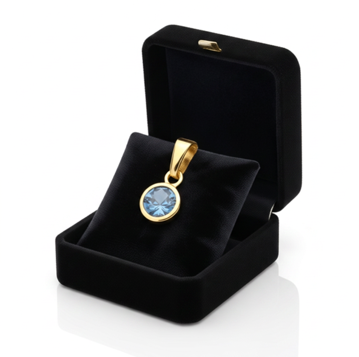 Sterling Silver, Blue Topaz Pendant